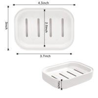 Caja De Jabón Portátil Doble Capa De Plástico Con Tapa Para Baño Organizador De Drenaje Para El Hogar Y Baño - details 5