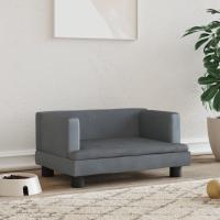 vidaXL Cama para perros de terciopelo 60x40x30 cm sofá para perros Color Azul,  Crema,  Gris claro y mas - details 3