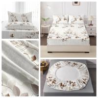 Juego De Sábanas Y Fundas Para Almohadas Tamaño King 100% Poliéster Impresión Sanding Fitted Con Banda Elástica Para Cama - details 1