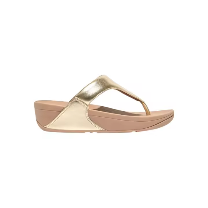 Fitflop LULU Leather Toe-Post Platino - 1