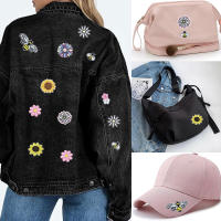12pcs Parches Bordados De Hierro Para Reparación De Ropa Patch De Girasol Sol Pato Mariposa Animal Para Jeans Sombreros Bolsos Vestimenta - details 2