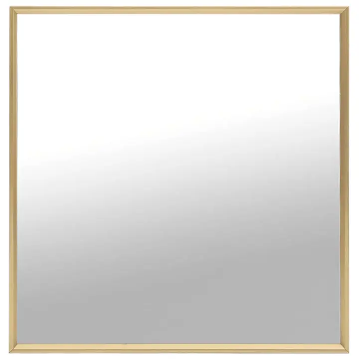 vidaXL Espejo 60x60 cm en color Plateado/Dorado/Blanco | decorativo de pared para baño dormitorio recibidor moderno - 1