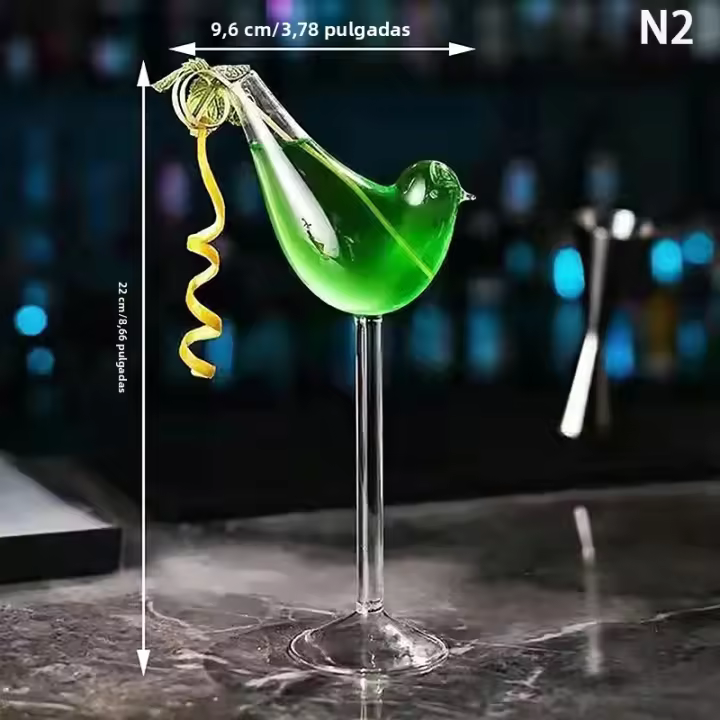 Vaso De Cóctel Creativo En Forma De Pescado Espino Y Garrafa De Vino Uso En Barra KTV Noche Baja Y Fiesta Copo De Nieve Para Bebida Y Jugo - 1