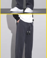 Pantalones De Corduroy De Piel Para Hombre Invierno Estilo Coreano Cálidos Y Suaves Pantalones Cargo Rectos De Moda Casual - details 10