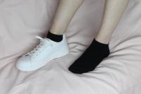 Geshop 6 Pares Calcetines Tobilleros Fibra de Bambú Hombre Mujer  Calcetines Transpirables  Calcetines Bamboo Anti Olor  Color Negro, Blanco. - details 3