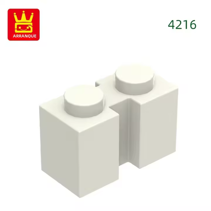 129Pcs NO.4216 Bloque Modificado 1 X 2 Con Ranura Accesorios De Color Compatible Con Bloques De Construcción DIY Para Niños Partes De Artesanía De Plástico ABS - 1