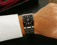 Reloj De Hombre Moda Nueva WWOOR Lujo Cuadrado Azul Reloj De Pulsera Resistente Al Agua Acero Inoxidable Cuarzo Romano Resistente Al Choque - details 15