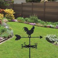 Vane De Gallo De Hierro Fundido Decoración Para Exterior De Jardín Y Techo Accesorios Metálicos Para Casa Estilo Europeo - details 0