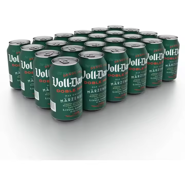 Estrella Damm VOLL DAMM Cerveza Doble Malta - Pack 24 Latas 330ml - Estilo Märzenbier - Sabor Robusto - 1
