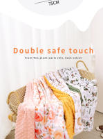 Elinfant 2 Capas De Minky Cobija Bebé Para Dormir Suave Cálida Y Cómoda Envoltura De Recién Nacido Para Bebés Recién Nacidos Y Niños Menores De 3 Años Unisex - details 2