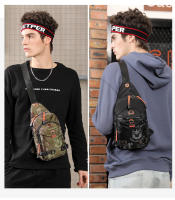 Bolsa Bandolera Para Hombre En Nylon Bolsa De Hombro Cruzada Pequeña Rucksack De Viaje Estilo Casual Con Bolsillos Internos Y Exterior - details 6