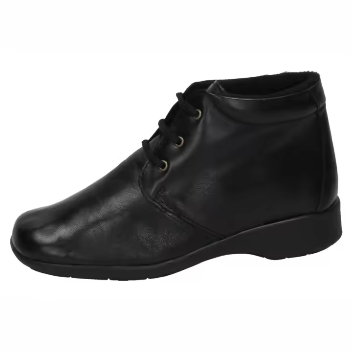 Últimas Tallas marca MADE IN SPAIN para outlet en color negro. BOTÍN FORRADO NEGRO - 1