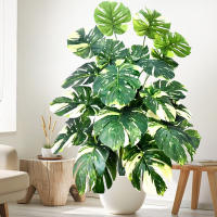 Planta Artificial De Monstera Grande De 40-110cm Hojas Verdes De Plástico Para Decoración De Jardín Y Habitaciones En Casa - details 7