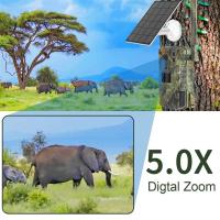 Cámara Solar impermeable para rastreo de caza, dispositivo con tarjeta SIM 4G de 4MP, 20M, detección de movimiento PIR, seguimiento de Vida Silvestre, visión nocturna de 30M - details 7