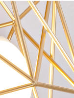 Lámpara De Techo Minimalista Nórdica En Oro Para Decoración Del Hogar Material Metálico Luz LED Incluida Estilo Moderno - details 7