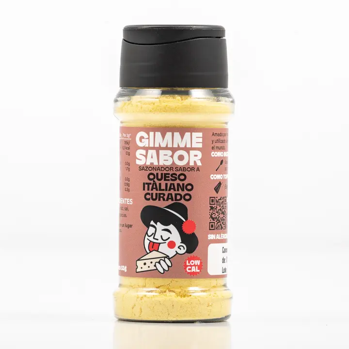 GIMME SABOR Sazonador vegetal sabor QUESO PARMESANO, Sin glutamato ni alérgenos - 1