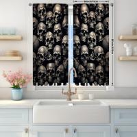 2pcs Cortina De Ojo De Búho Para Decoración Del Hogar Tratamiento De Ventana Para Dormitorio Oficina Cocina Sala De Estar Y Estudio 100% Poliéster - details 10