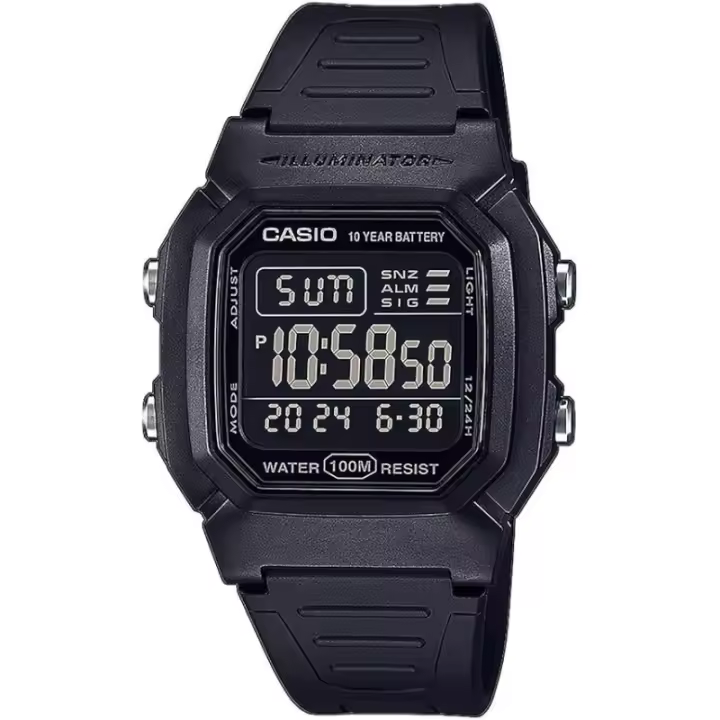 Reloj Casio Hombre Digital Negro W-800h-1bves - 1