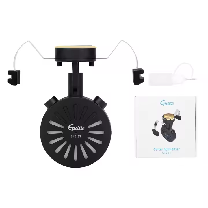 Humedad Para Guitarra Portátil Con Termómetro Accesorios De Guitarra ABS+Metal Agujero Sonoro Para Clásica/Acoustic Guitar - 1