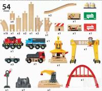 BRIO Set deluxe transporte de mercancías - conjunto de vía ferroviaria - details 0