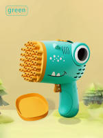 Pistola De Burbujas Dinosauro De Mano Con 40 Orificios Juguete Para Niños Juego Al Aire Libre Sin Batería Y Sin Agua De Burbujas - details 3