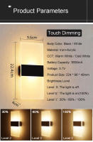Lámpara De Pared Recargable USB Con Sensor De Movimiento Y Toque Luz Nocturna LED Moderna Para Dormitorio Iluminación Diaria - details 5