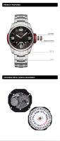 Reloj De Cuarzo Para Hombre NAVIFORCE Casual Resistente Al Agua Con Manos Luminosas Reloj De Pulsera De Acero Inoxidable Para Negocios Y Uso Diario - details 2