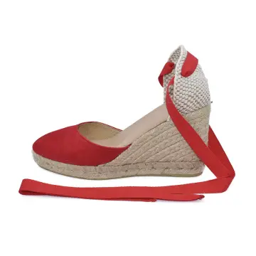 Alpargatas yute y piel color rosa Envío Gratis* Miravia