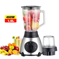 Batidora Profesional 2 en 1 - Licuadora Multifunción 450W 1.5L con 3 Velocidades y 6 Cuchillas (Para Zumos, Sopas y Batidos) + Envío Rápido - details 1