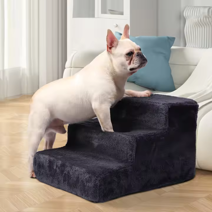 Andares Para Perros Con Funda Removible Y Lavable Antideslizante Para Camas Y Sofás Andares De Mascotas Material Duradero Tamaño Ajustable - 1