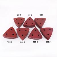 100pcs De Papel De Herramienta Triangular De 80 Mm Con 3 Agujeros Discos De Mezcla Ajustable Para Herramienta Oscilante Y Paja De Arena 60-400 Grit - details 2