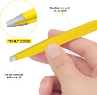 Set De 6 Tweezers Para Cejas Con Estuche Cepillo Para Pestañas Y Peluca Herramientas De Peluquería De Acero Inoxidable - details 4