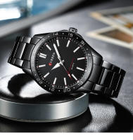 Reloj De Pulsera De Moda Para Hombre CURREN Ultrafino De Acero Inoxidable Resistente Al Agua Con Dial Luminoso Y Cierre De Pulsera - details 16