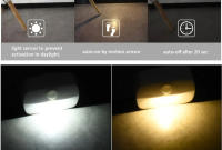 4pcs Luz Nocturna LED Sensor De Movimiento Sin Cable Con Pilas AAA Para Dormitorio Escaleras Armario Pasillo Cocina Luz De Noche Rectangular - details 13