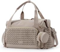 Bolsa de pañales para Bebé, Bolso de mano de gran capacidad, Bolsa de pañales de viaje, Bolsa de hospital para Nacimiento con Bolsa para Chupete - details 0