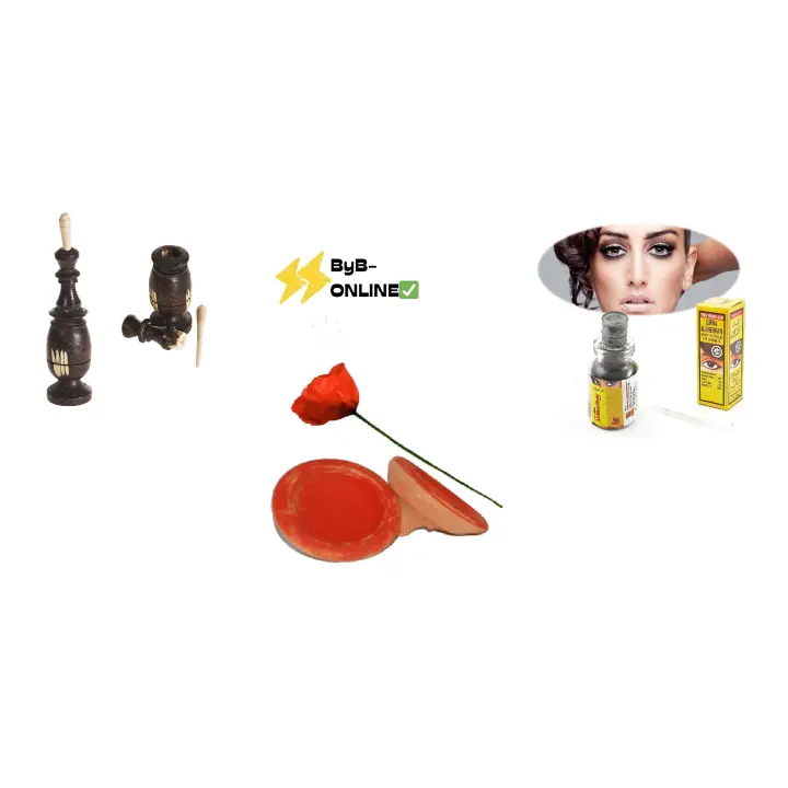 PACK Colirio Khol Vegano Marroquí + Aker fassi +  aplicador de madera - AL SHERIFAIN - 1