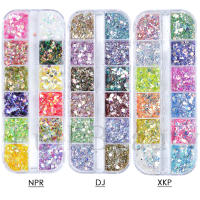 1Caja De Brillo De Uñas Iridescente Hexagonal Mermaid Con Lentejuelas Holográficas Pówer De Paillettes Para Esmalte De Uñas Decoraciones LYDJ - details 3