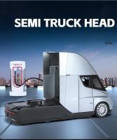 Camión De Juguete De Tesla Semi a Escala 1:24 Con Luz Y Sonido Modelo De Aleación De Metal Regalo Para Niños Coleccionable - details 2