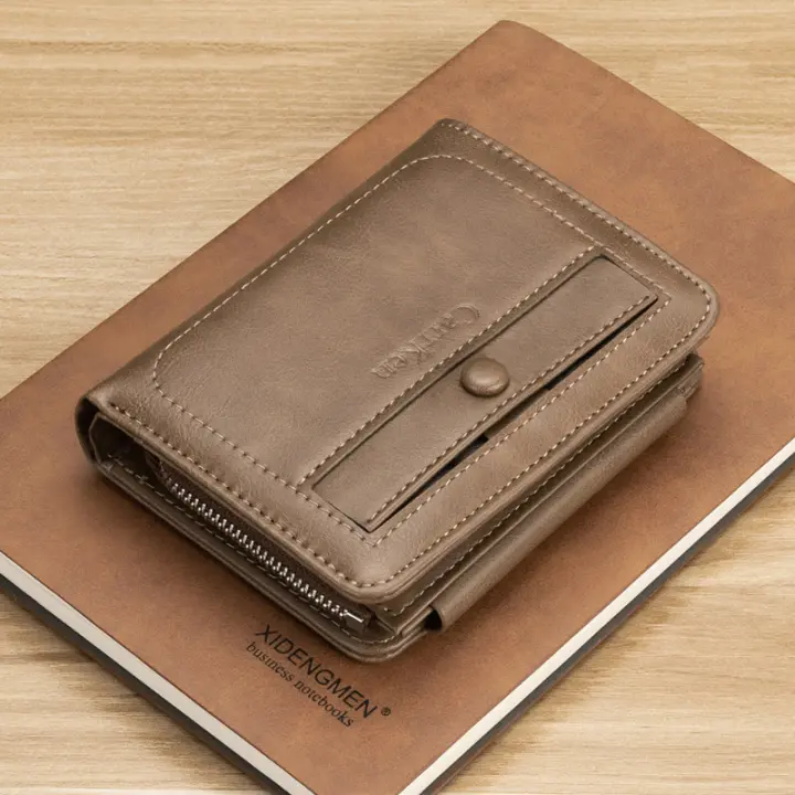 Carteras para Hombre de Cuero, Cartera Hombre con Bloqueo RFID, Compartimentos para Billetes, con Caja de Regalo,para Crédito, Billetes y Monedas - 1