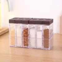 Caja De Almacenamiento De Especias Transparente 6pcs/Juego Botellas De Pimienta Y Sal Para La Cocina Material De Acrílico Y Plástico Estilo Pastoral Ecológico - details 6