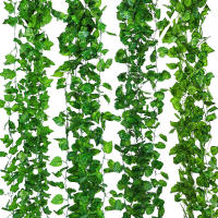 Guirnalda De Hojas De Iva Artificial De 2.1M En Seda Para Decoración De Hogar Jardín Boda Fiesta DIY Hojas Falsas De Vínculo - details 0