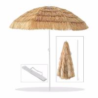 ARISE SHOP-Sombrilla de Playa Plegable,Sombrilla de Exterior con Protección UV,sombrilla de jardín, Piscina, Patio, Redonda,Diámetro 180 x Altura 195 cm - details 0