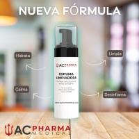 Espuma Limpiadora Facial con Aloe Vera y Extracto de Flor de Azafrán | Envase de 150ML | Espuma Hidratante, Calmante y Purificante para la cara altamente eficaz | Elimina Impurezas MUY EFICAZ | Apta para Todo Tipo de Pieles | ACpharma Medical - details 1