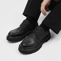 Zapatos De Cuero Para Hombre Casual Clásico Negocios Formales Con Cordones Hechos a Mano Transpirables Suela Gruesa Moda Zapatos - details 11