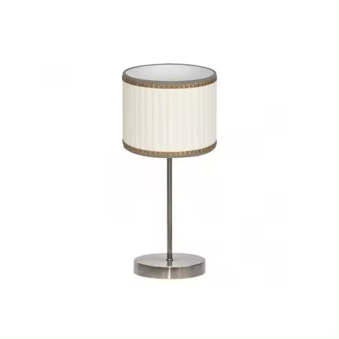 FABRILAMP Lámpara de Mesa Sobremesa Soprano 1xe14 Cuero/beige 44x17x17 Cm - Elegante y Moderna - 1