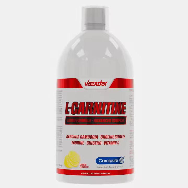 L Carnitina Liquida - Absorción Rápida - Rendimiento Superior - Carnitina Liquida Carnipure + Garcinia Cambogia + Taurina + Citrato de Colina + Ginseng + Vitamina C - Aporte extra de Energía - Sabor Limón - 500ml - Vaexdar Supplements - 1