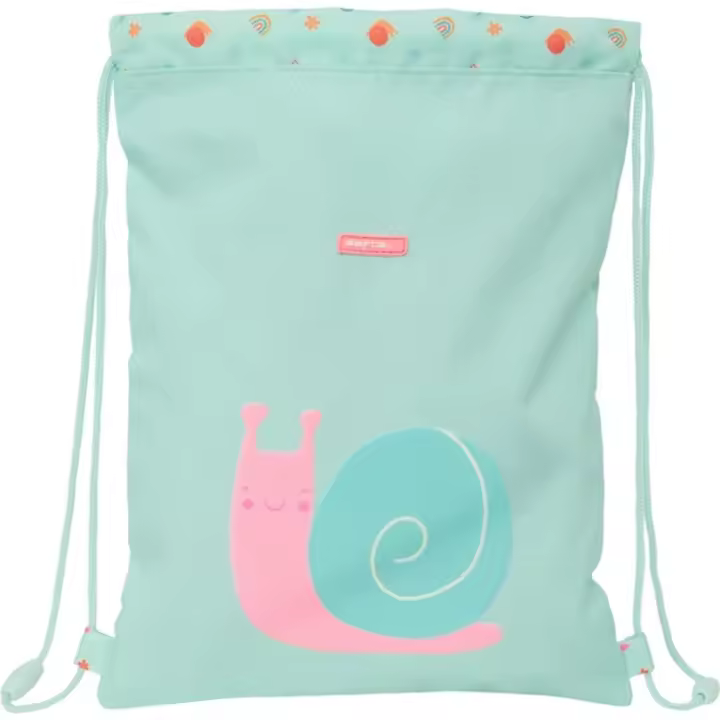 Safta - Mochila con Cuerdas Caracol Preescolar 34x26 cm para Niños y Adultos - Bolsa de Cuerdas Caracol Preescolar Ideal para Escuela, Deportes y Actividades al Aire Libre - 1
