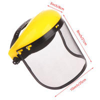 Casco De Seguridad Para Jardín Con Máscara Protectora De Red Completa Para Trimmer De Grama Protección Forestal Y Madera - details 0