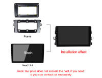 Marco De Radio Para Coche Toyota Auris E150 2006-2012 Kit De Panel De Prensa Fija Adaptador De Placa De Audio - details 5