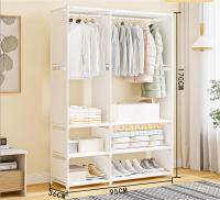 Perchero de pie y Zapatero Pared para Ropa Abrigos Estantería ropa estante MODA zapato armario empotrado organizador Vestíbulo - details 8